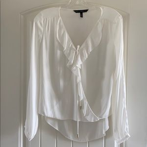 White House Black Market white blouse